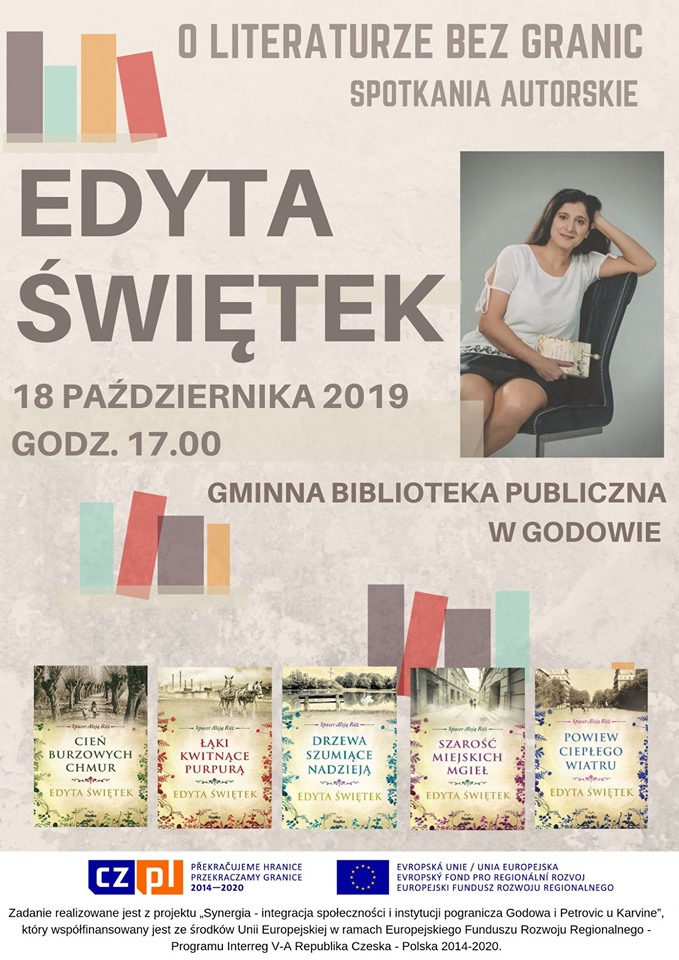 Spotkanie autorskie z Edytą Świętek w GBP w Godowie